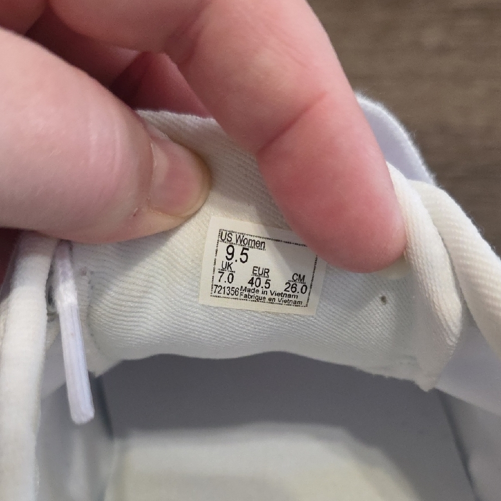 Vans Classic White Lace-Up Sneakers - Picture 6 of 8